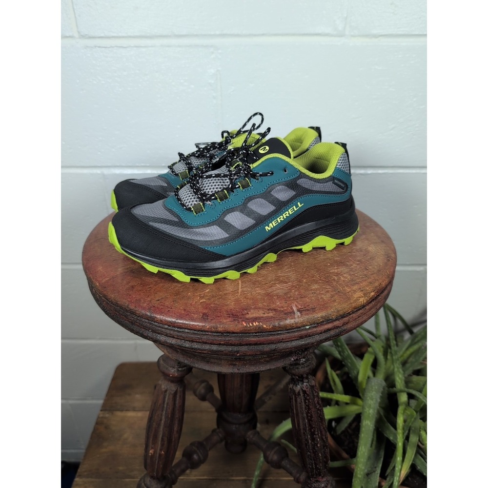 Merrell Float Pro Low Top Sneakers Hiking Shoes Blue Green 6.5M Men's Waterproof